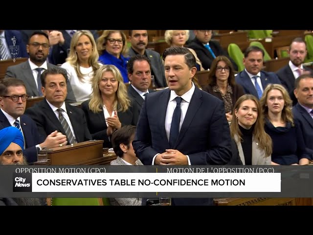 Conservatives introduce motion to try and topple Trudeau government