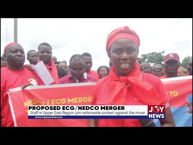 Proposed ECG/NEDCo merger: Staff in Upper East Region join nationwide protest against the move