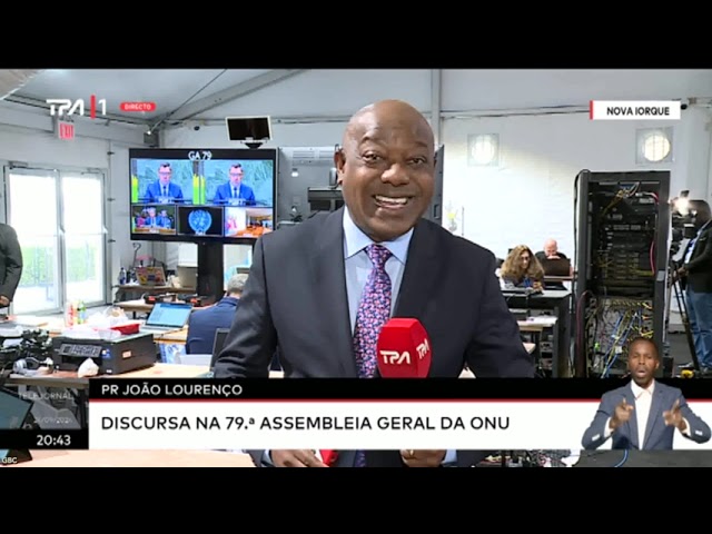 PR João Lourenço discursa na 79.ª Assembleia Geral da ONU