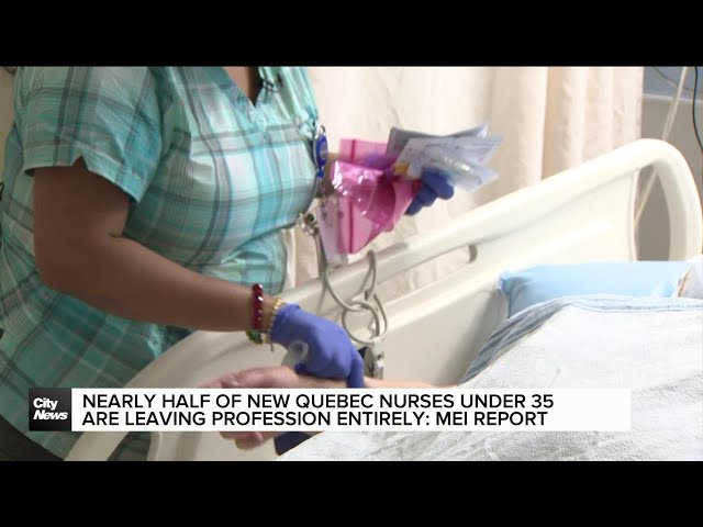 ⁣Quebec health network struggling to hold on to young nurses: report