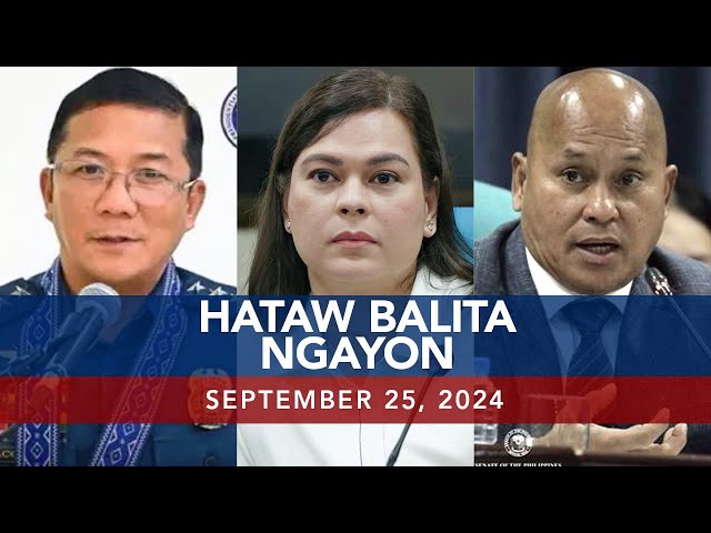 ⁣UNTV: Hataw Balita Ngayon | September 25, 2024