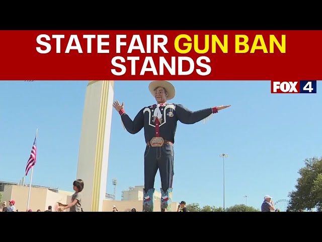 Appeals court denies attempt to block State Fair of Texas gun ban