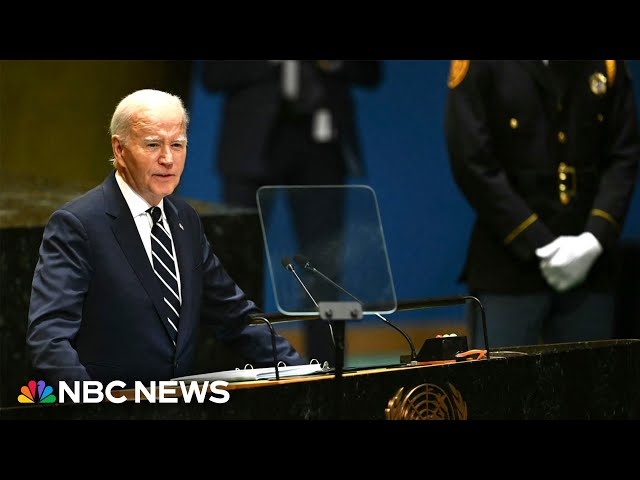 ⁣Biden, in final U.N. speech, says world is at an 'inflection point'