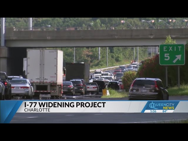 ⁣Toll lanes could relieve congestion on I-77 could as widening project continues