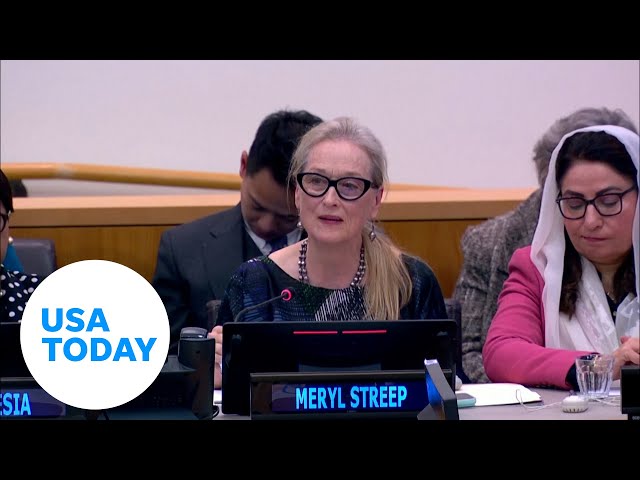 ⁣Meryl Streep spoke out for Afghan women's rights at the United Nations | USA TODAY