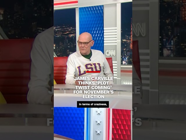 Democratic strategist James Carville thinks 'plot twist coming' for November’s election