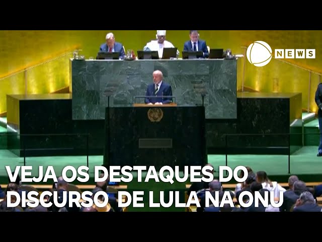 Veja os principais destaques no discurso do presidente Lula na ONU