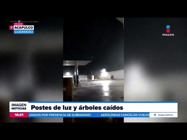 ⁣ENLACE EN VIVO: Desde Acapulco se reportan varios daños por el Huracán "John" | Crystal Me