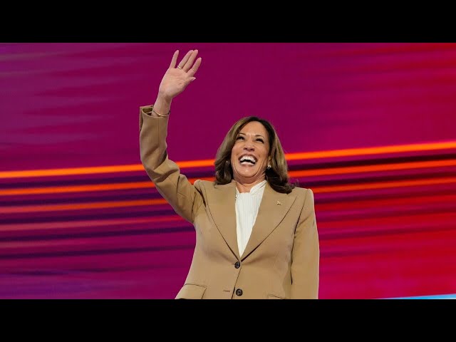 ⁣Kamala Harris widens lead against Donald Trump in new poll