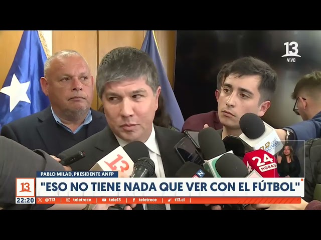 ⁣Milad responde ante denuncia de T13: "Eso no tiene nada que ver con el fútbol"