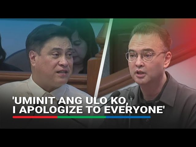 ⁣Cayetano, Zubiri apologize to each other after heated exchange