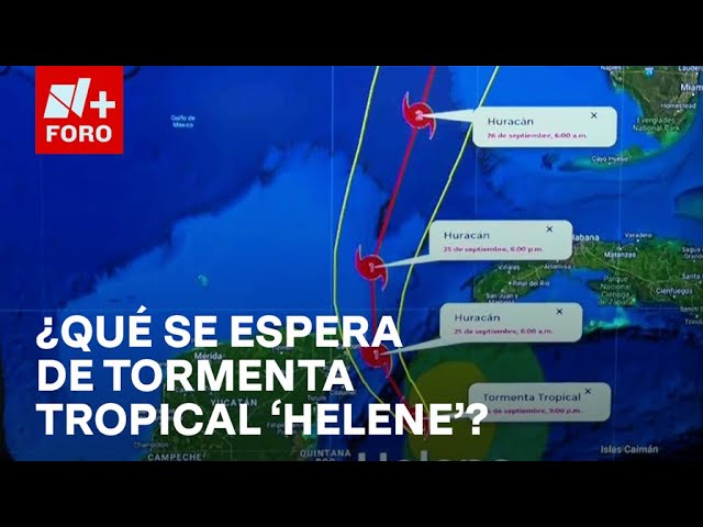 ¿Qué se espera en próximas horas sobre tormenta tropical 'Helene'? - Hora21