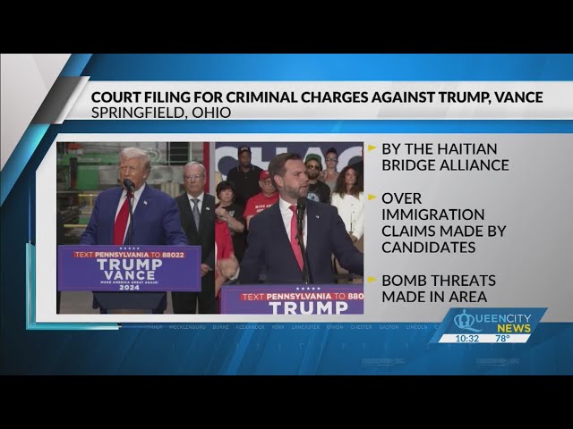 ⁣Haitian group in Ohio files criminal complaint against Trump, Vance