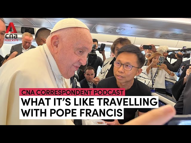 ⁣Rosaries, gelato, EVs: A look at what it’s like traveling with the Pope | CNA Correspondent podcast