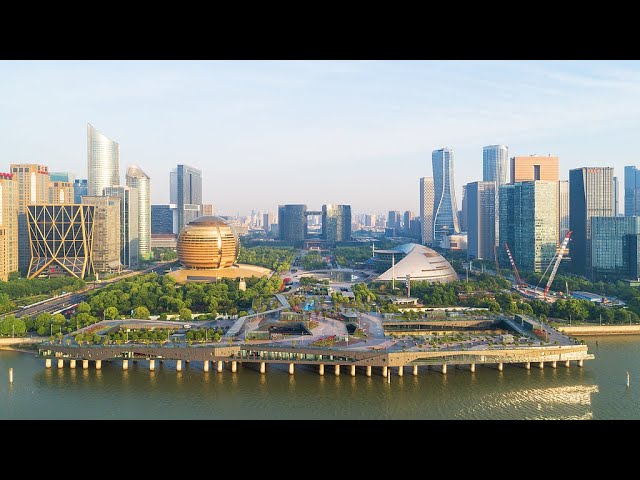 Live: View of Qianjiang New Town, east China's Zhejiang Province – Ep.4