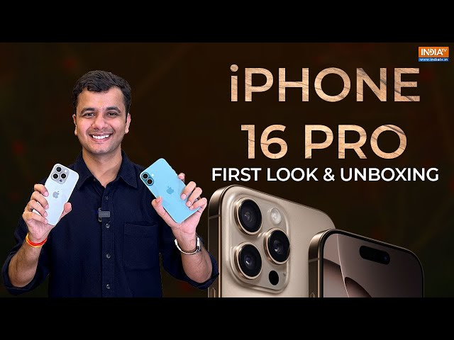 ⁣iPhone 16 Pro Unboxing: Camera Control बटन, नया प्रोसेसर, बड़ा डिस्प्ले | iPhone16 Pro का First Look