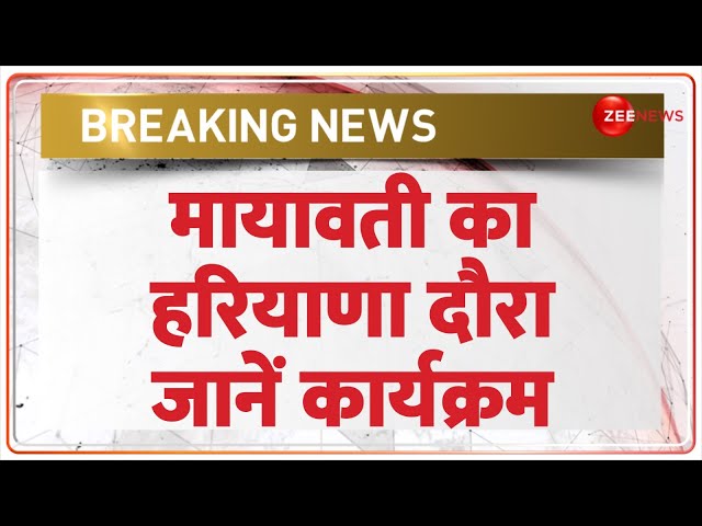 ⁣मायावती का हरियाणा दौराजानें कार्यक्रम BSP सुप्रीमो मायावती का आज हरियाणा दौरा