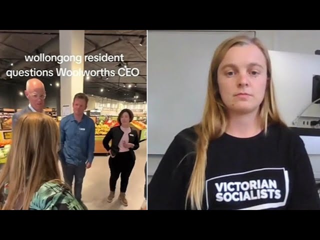 ⁣Student speaks out after grilling Woolworths CEO in viral video