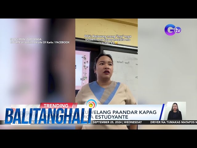 Teacher, may kuwelang paandar kapag pasaway ang mga estudyante | Balitanghali