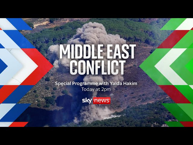 Watch live: Middle East Conflict - special programme with Yalda Hakim