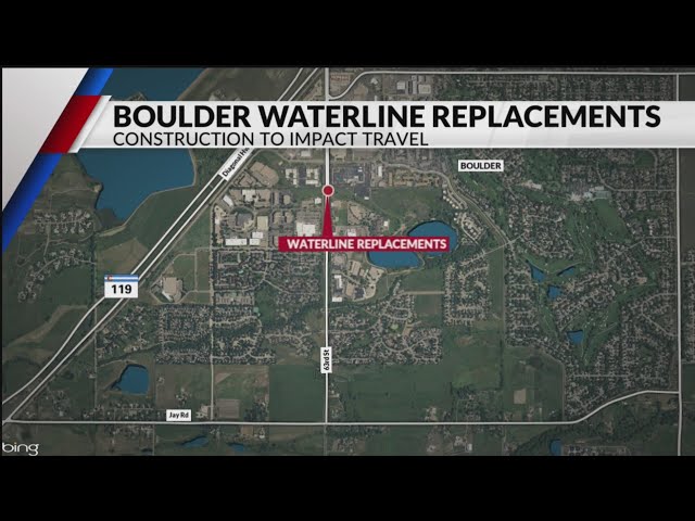 Boulder to replace waterlines