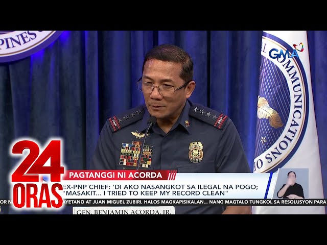 ⁣Ex-PNP chief - ‘Di ako nasangkot sa ilegal na POGO; “masakit… I tried to keep my..." | 24 Oras