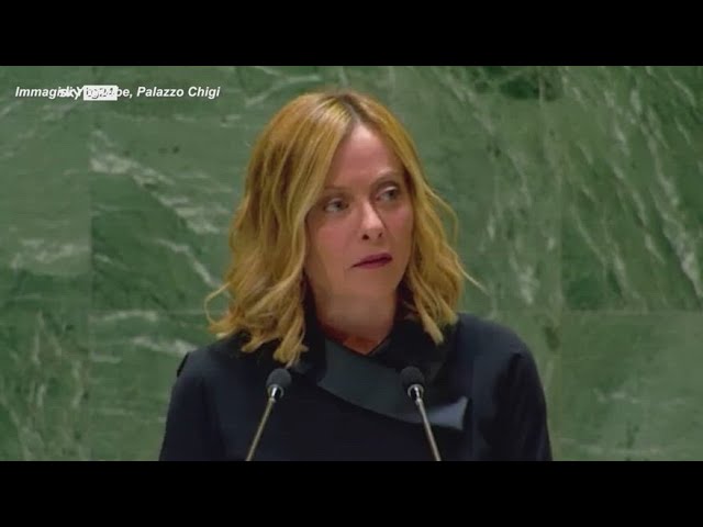 ⁣Meloni all'ONU: "Più impegno contro trafficanti di umani"