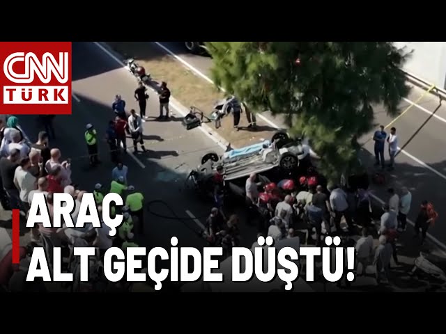 SON DAKİKA  İzmir'de Otomobil Alt Geçide Düştü! Ölü ve Yaralılar Var...