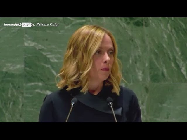 ⁣Meloni all'ONU: "Popolo Venezuela vittima di repressione"