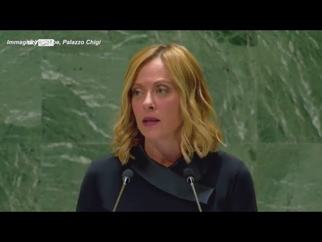 Meloni all'ONU: "Israele rispetti diritto e tuteli i civili"