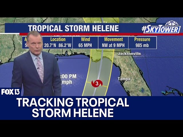 ⁣Tropical Storm Helene gaining strength; Florida on alert