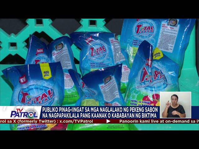 MODUS: Ano ang 'sabon scam'?