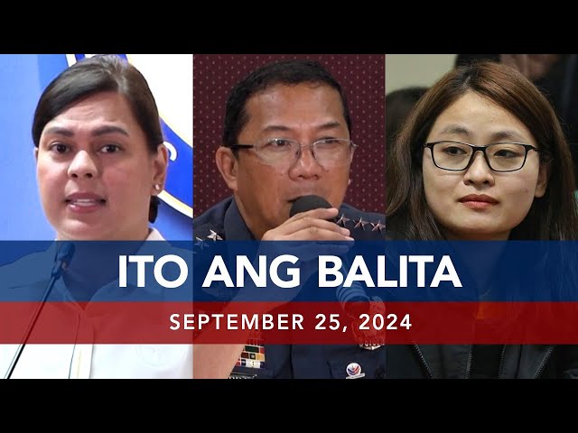 ⁣UNTV: Ito Ang Balita | September 25, 2024