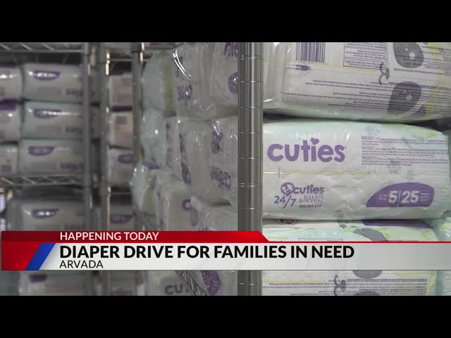 ⁣Drive to gather unused, clean diapers for families in need