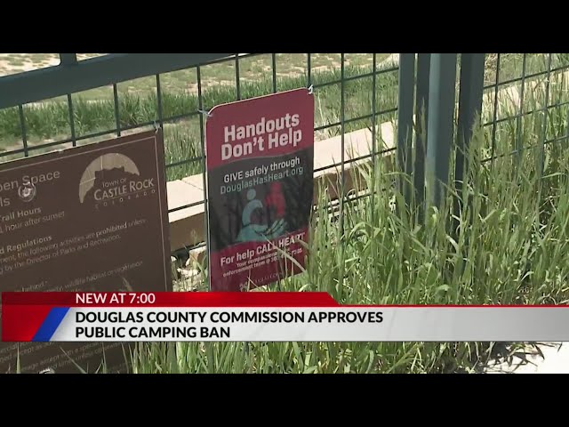 ⁣Douglas County to enforce camping ban on public property