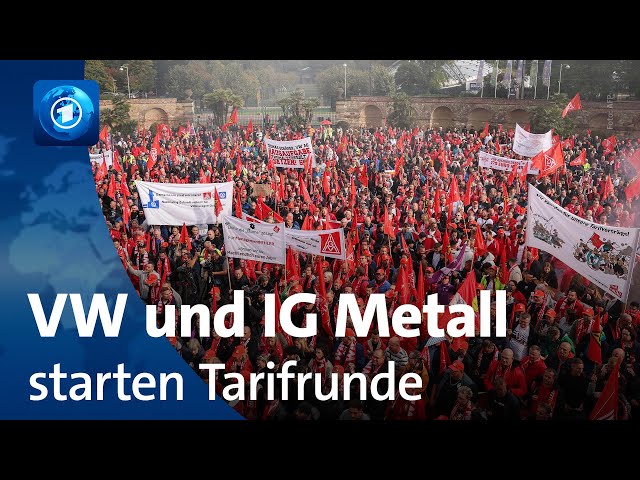 ⁣Sparpläne im Fokus: Autobauer VW und IG Metall starten Tarifrunde