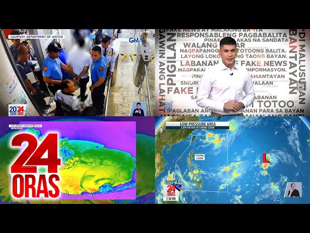 ⁣24 Oras: (Part 2) BI personnel, nakapasok sa DOJ nang may baril at nakipag-selfie pa; Ano..., atbp.