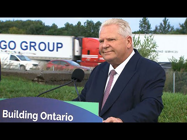 Ont. premier announces plans for underground highway tunnel