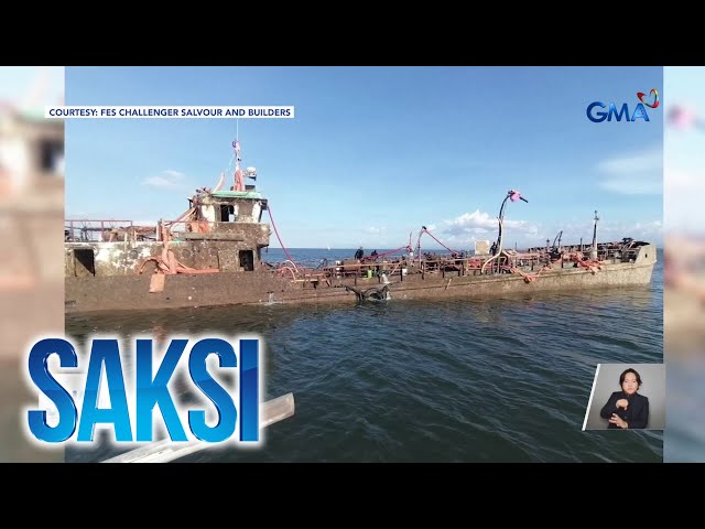 ⁣Lumubog na MTKR Jason Bradley, naiahon na sa dagat | Saksi