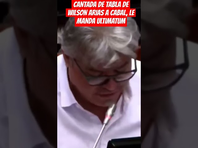 ⁣CANTADA DE TABLA DE WILSON ARIAS A CABAL, LE MANDA ULTIMATUM