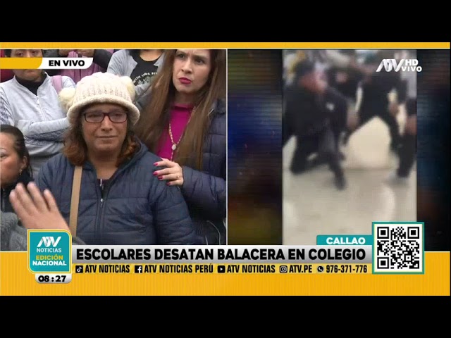 ⁣Callao: Alumnos desatan balacera fuera de su colegio