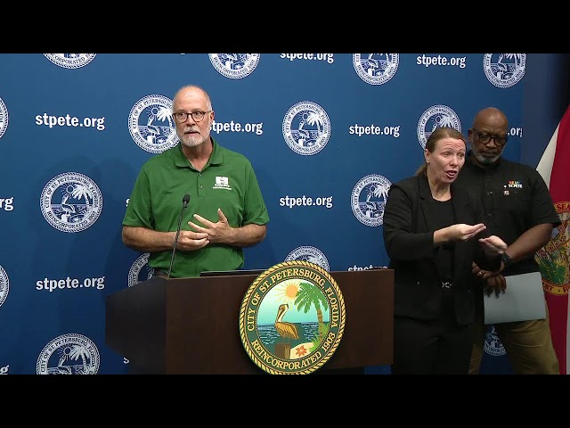 ⁣St. Pete mayor holds news conference ahead of Hurricane Helene