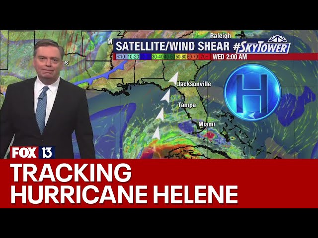 Hurricane Helene making its way toward Florida