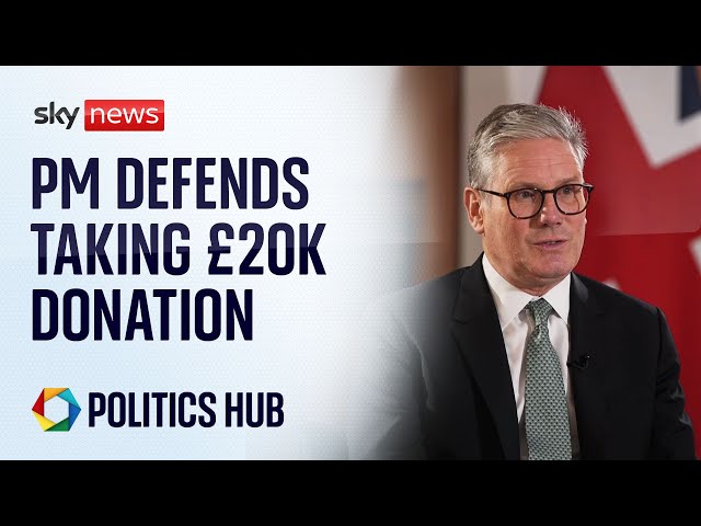 ⁣Sir Keir Starmer defends taking £20k donation for his son to study for his GCSEs