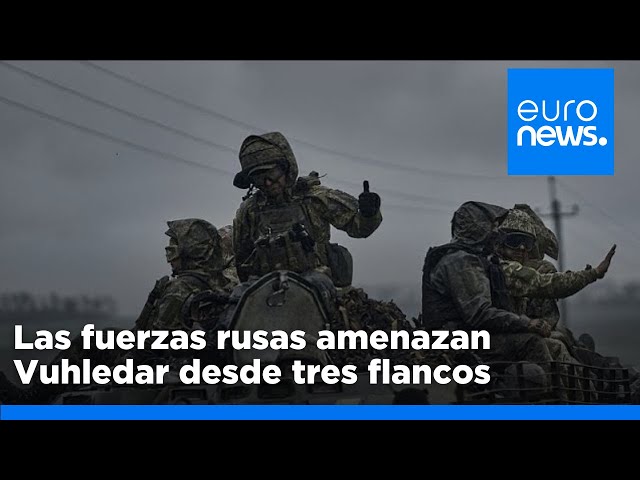 ⁣Mapas de la guerra: Las fuerzas rusas amenazan Vuhledar desde tres flancos