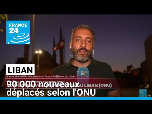 ⁣Frappes israéliennes : 90 000 nouveaux déplacés au Liban selon l'ONU • FRANCE 24