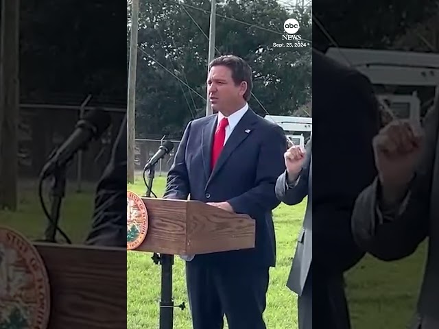 ⁣Florida Gov. Ron DeSantis gives update on Helene storm preparations