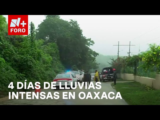 ⁣John causa cierre por desgajamiento en Pinotepa Nacional, Oaxaca - Expreso de la Mañana