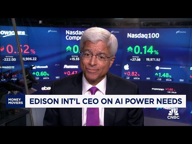 ⁣Edison International CEO on new 'reaching net zero' plan, AI's demand for power