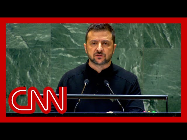 ⁣Hear what Zelensky said to world leaders in UN address